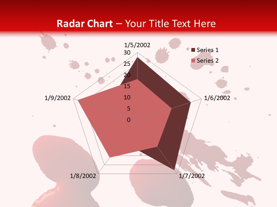 Drip White Grunge PowerPoint Template