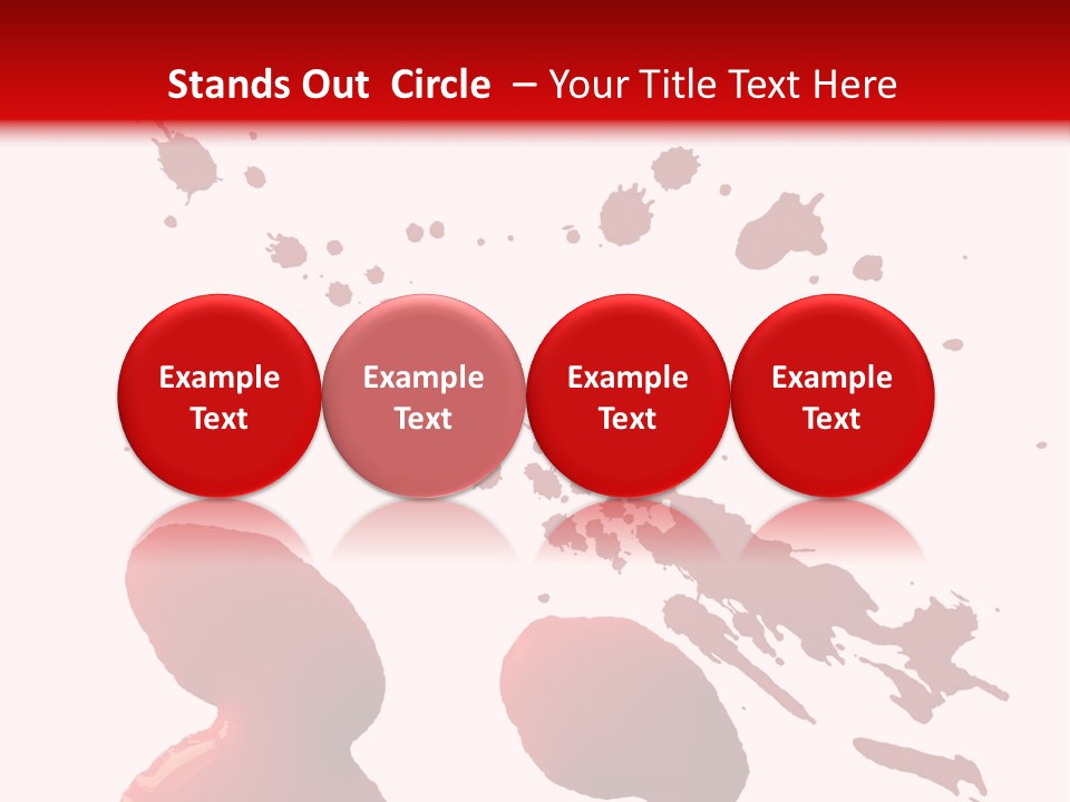 Drip White Grunge PowerPoint Template