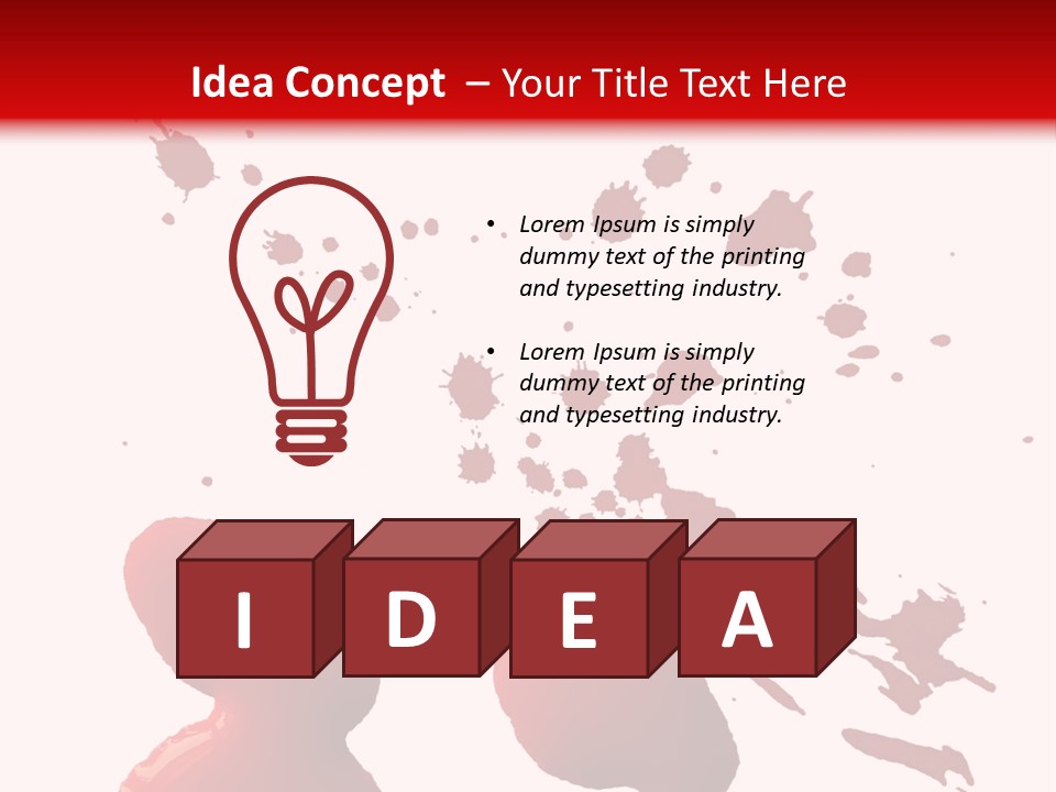 Drip White Grunge PowerPoint Template