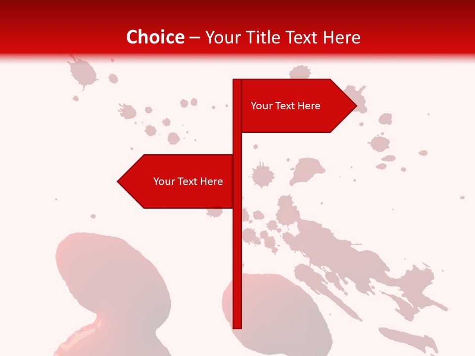 Drip White Grunge PowerPoint Template