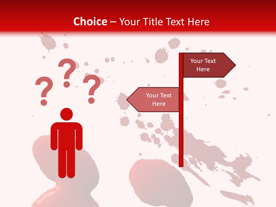 Drip White Grunge PowerPoint Template