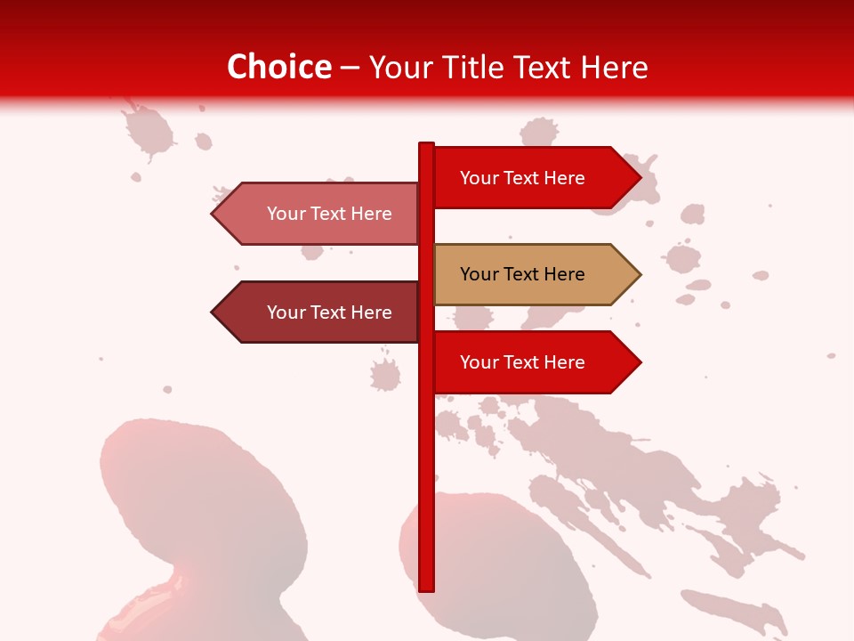 Drip White Grunge PowerPoint Template