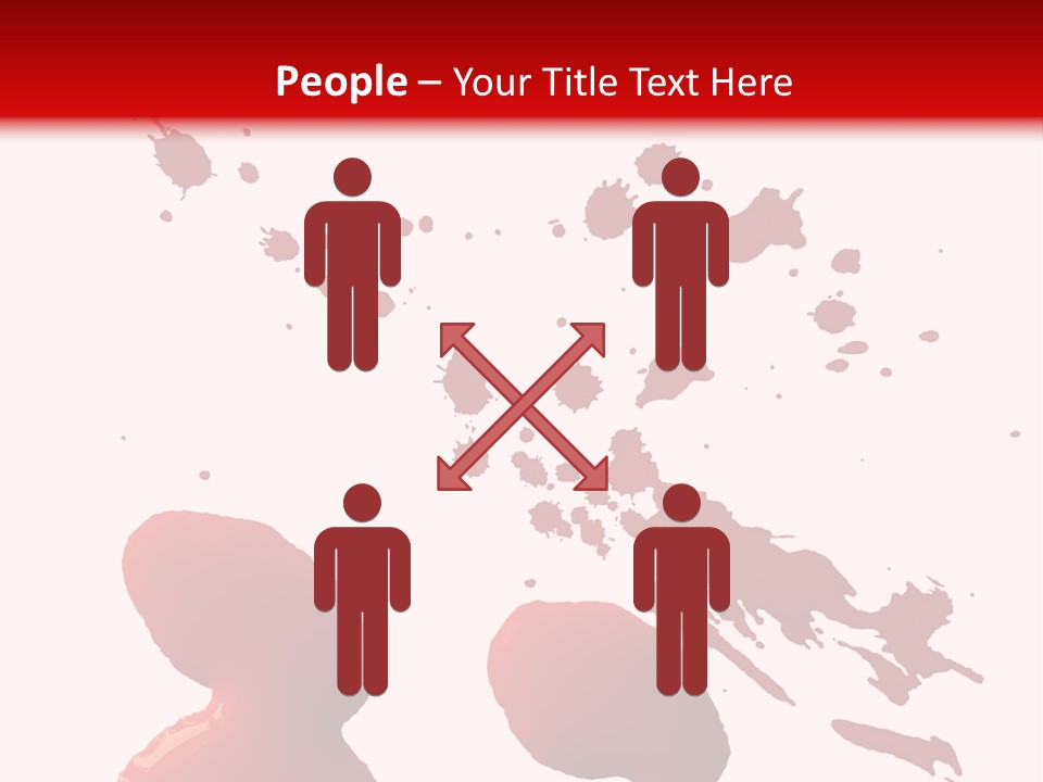 Drip White Grunge PowerPoint Template