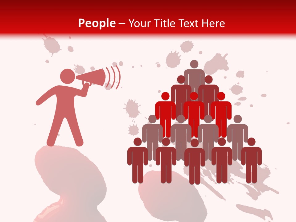 Drip White Grunge PowerPoint Template