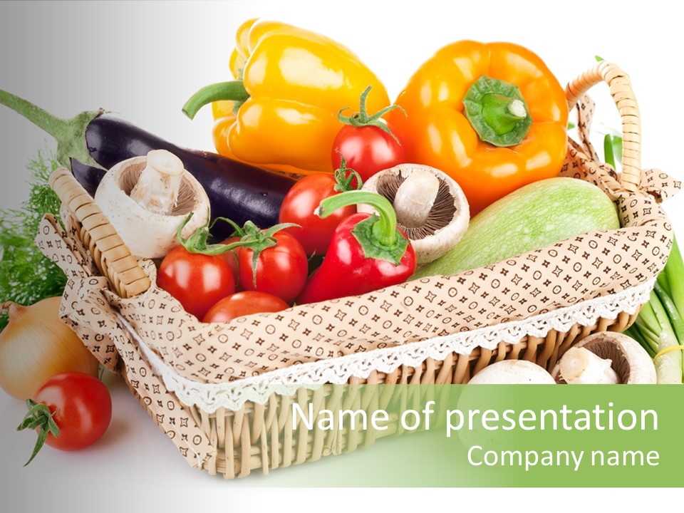 Natural Fresh Healthy Eating PowerPoint Template