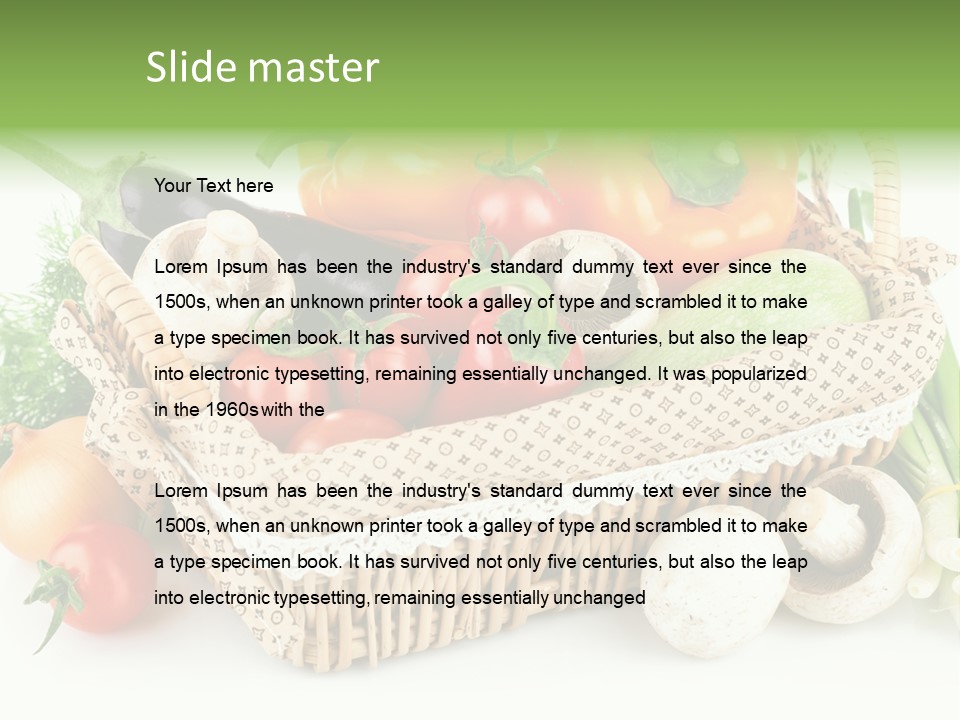 Natural Fresh Healthy Eating PowerPoint Template