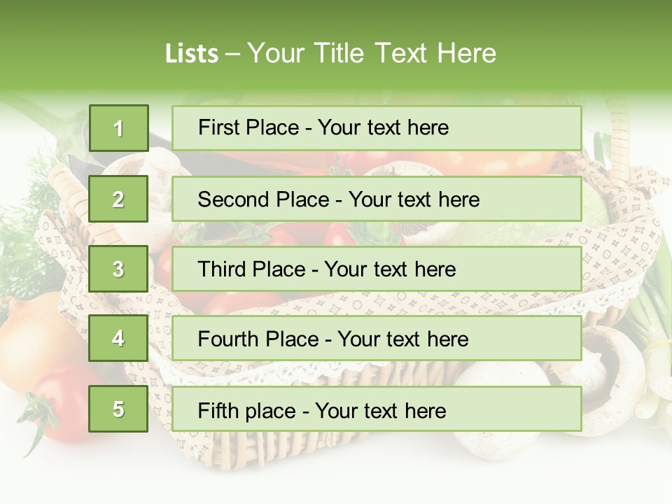 Natural Fresh Healthy Eating PowerPoint Template