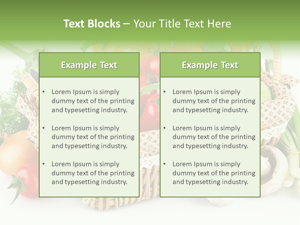 Natural Fresh Healthy Eating PowerPoint Template
