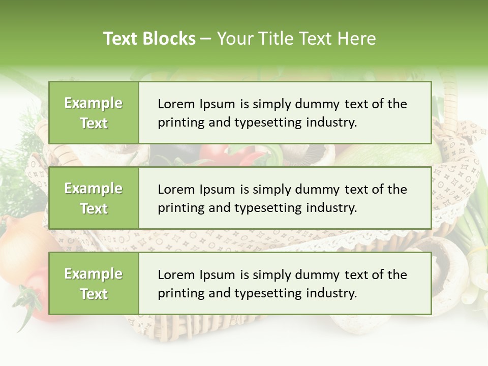 Natural Fresh Healthy Eating PowerPoint Template