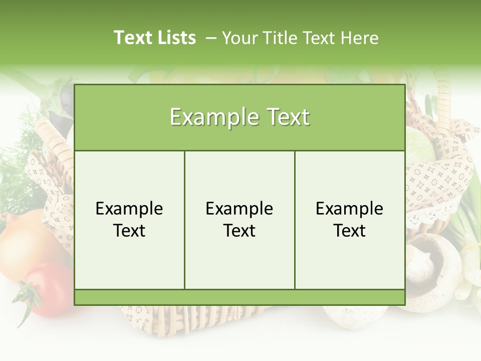 Natural Fresh Healthy Eating PowerPoint Template