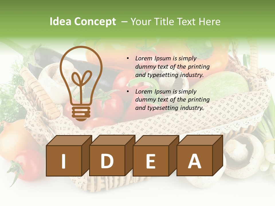 Natural Fresh Healthy Eating PowerPoint Template