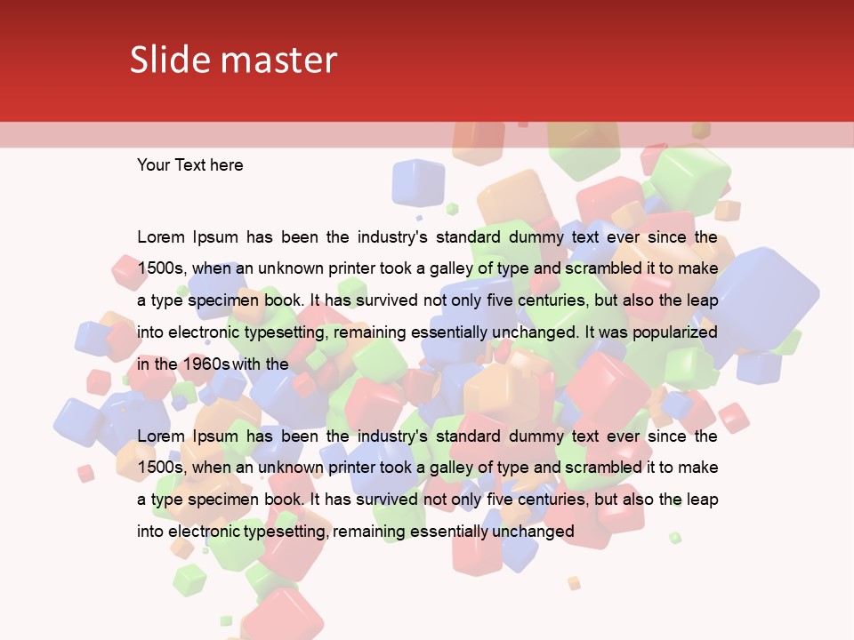 Illustration Creativity Graphic PowerPoint Template