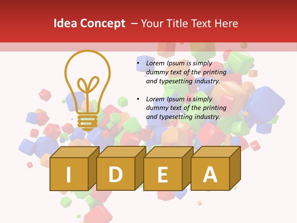 Illustration Creativity Graphic PowerPoint Template