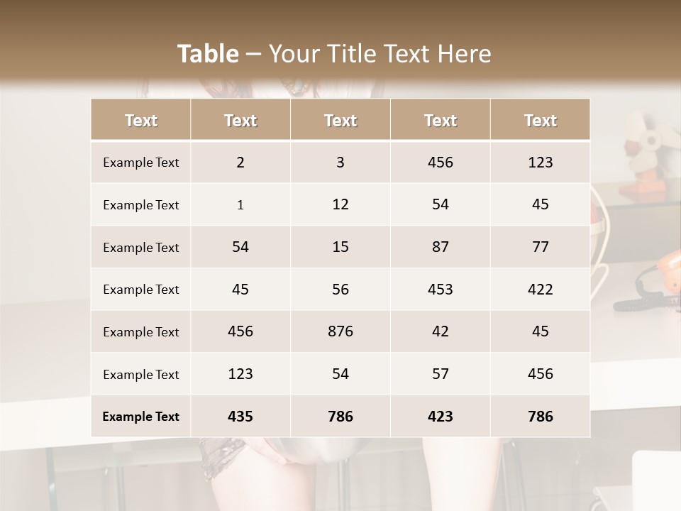 Interior Fashion Legs PowerPoint Template