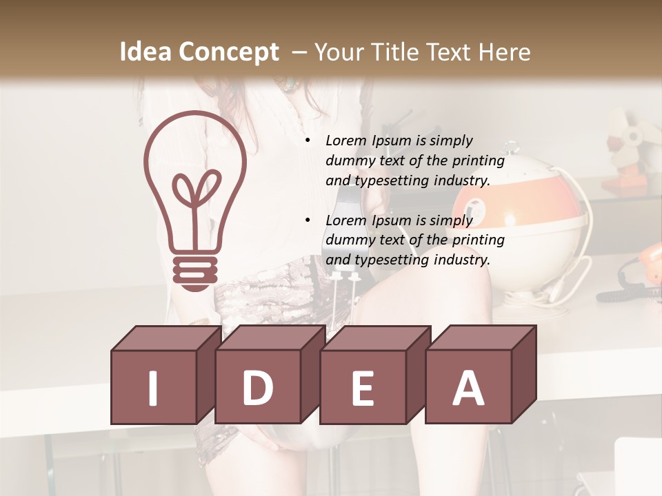 Interior Fashion Legs PowerPoint Template