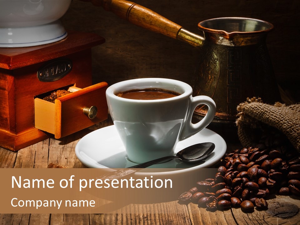 Collage Roasted Texture PowerPoint Template