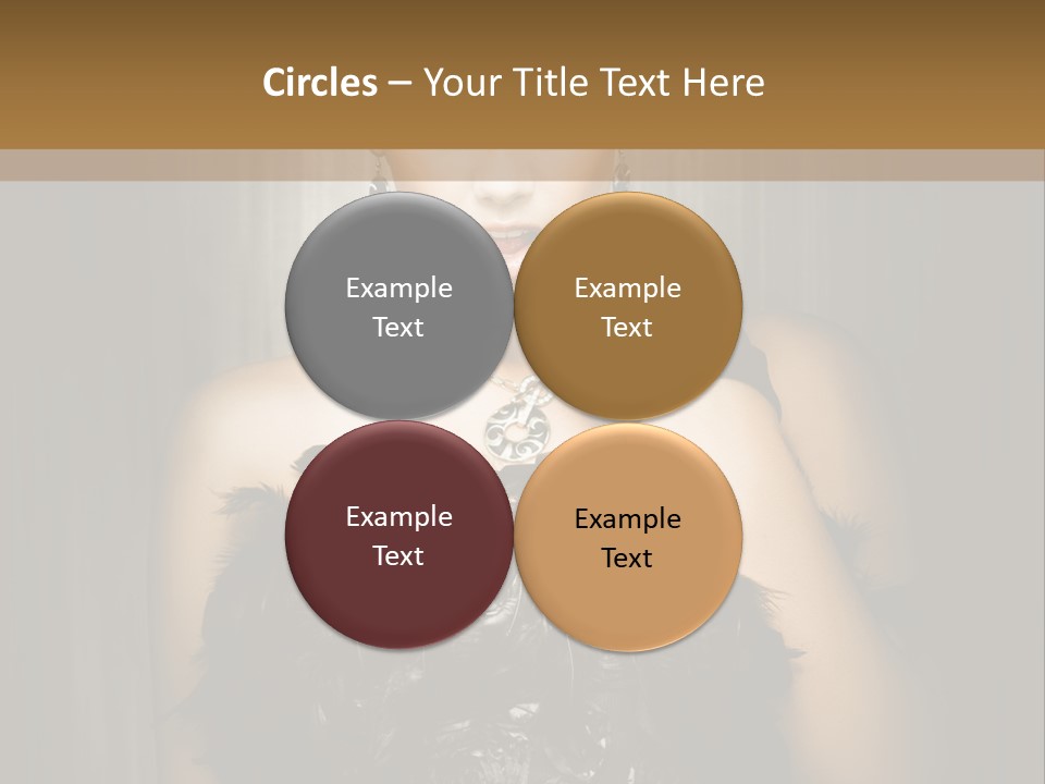 Carbaret Red Lady PowerPoint Template