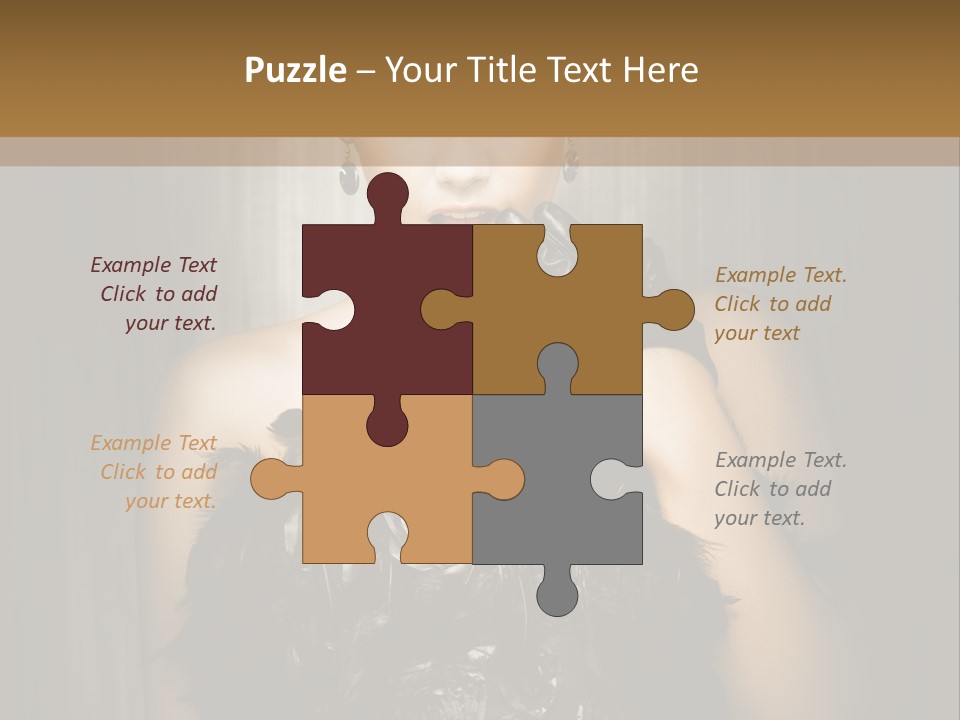 Carbaret Red Lady PowerPoint Template