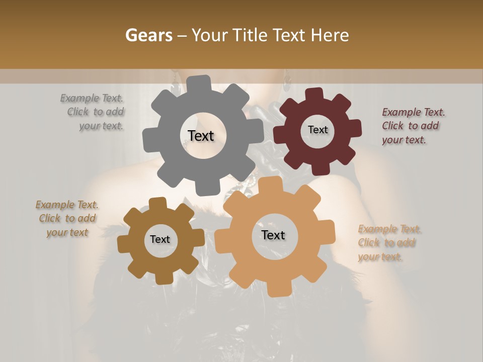 Carbaret Red Lady PowerPoint Template