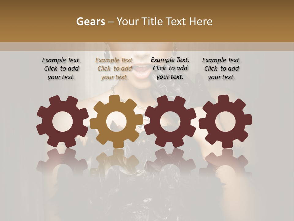 Carbaret Red Lady PowerPoint Template