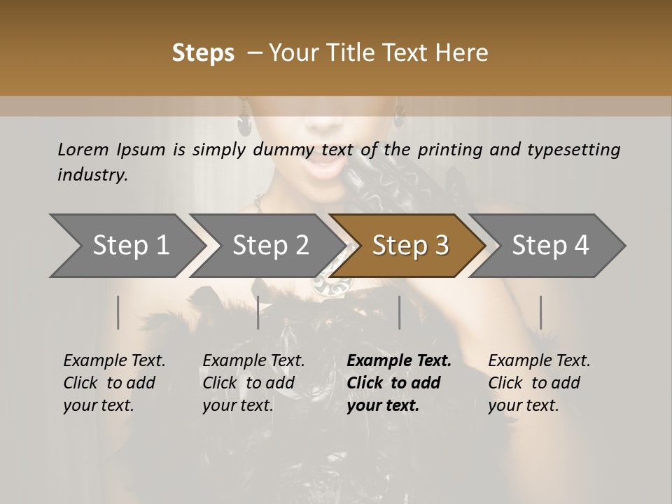 Carbaret Red Lady PowerPoint Template