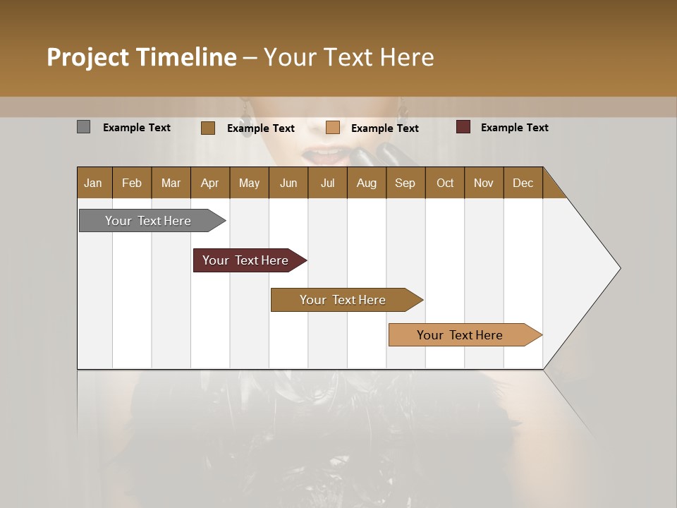 Carbaret Red Lady PowerPoint Template
