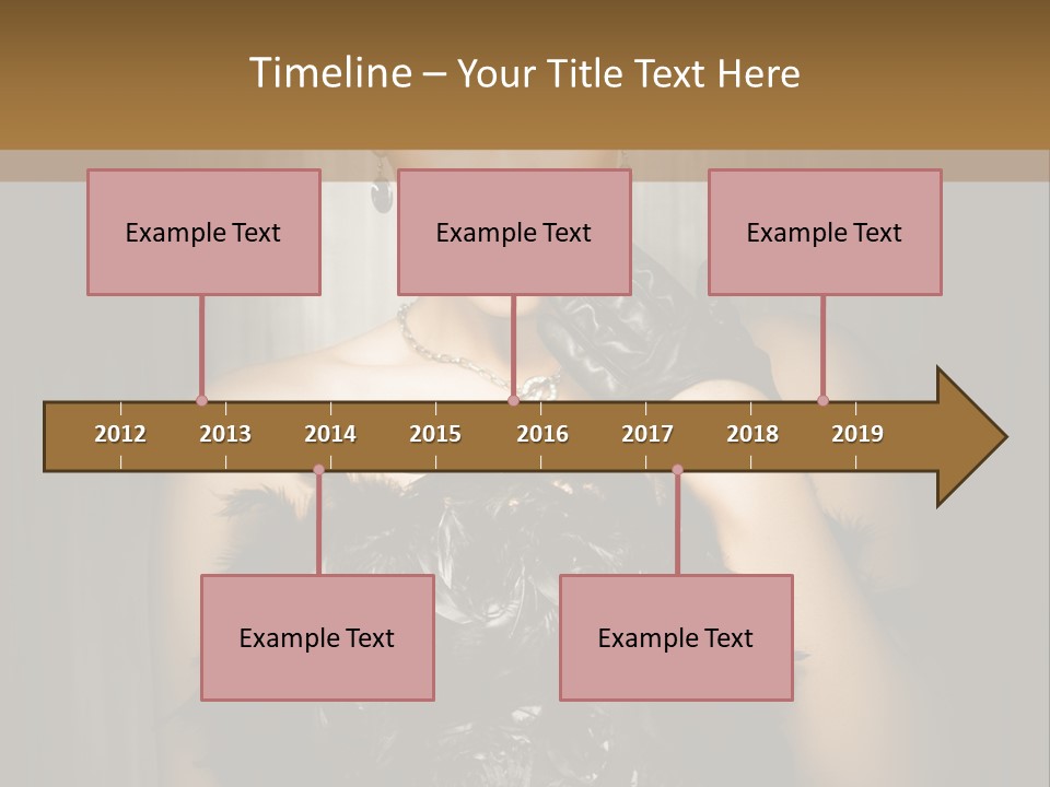 Carbaret Red Lady PowerPoint Template