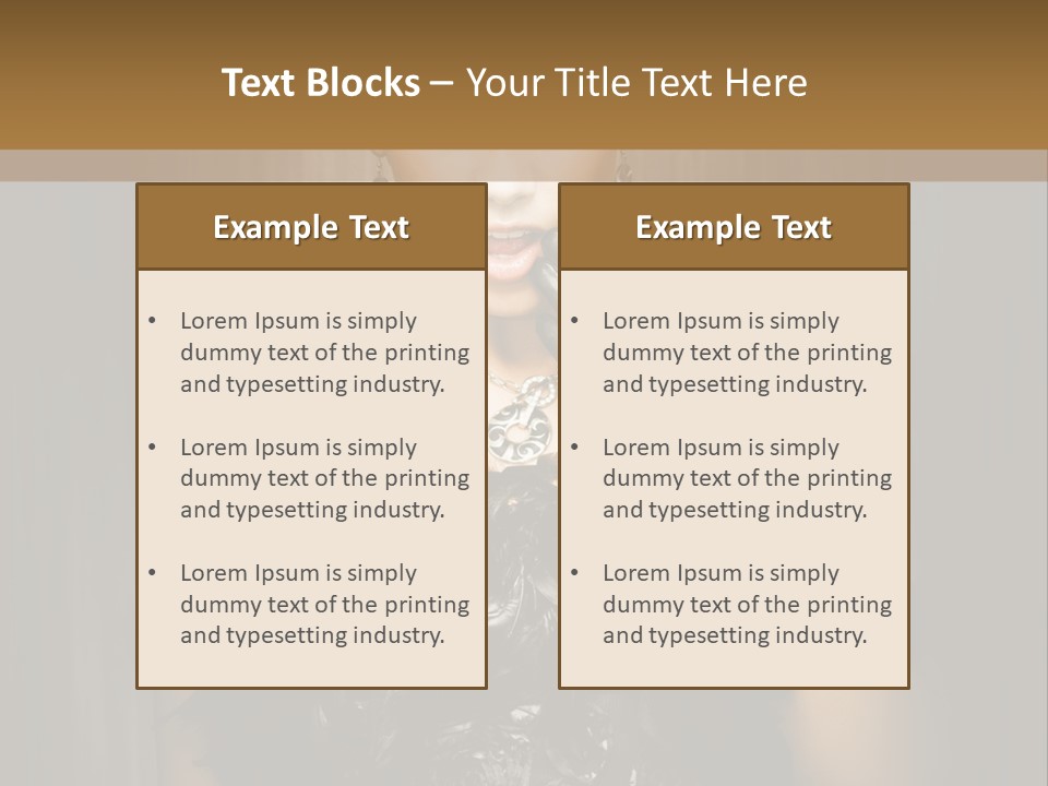 Carbaret Red Lady PowerPoint Template