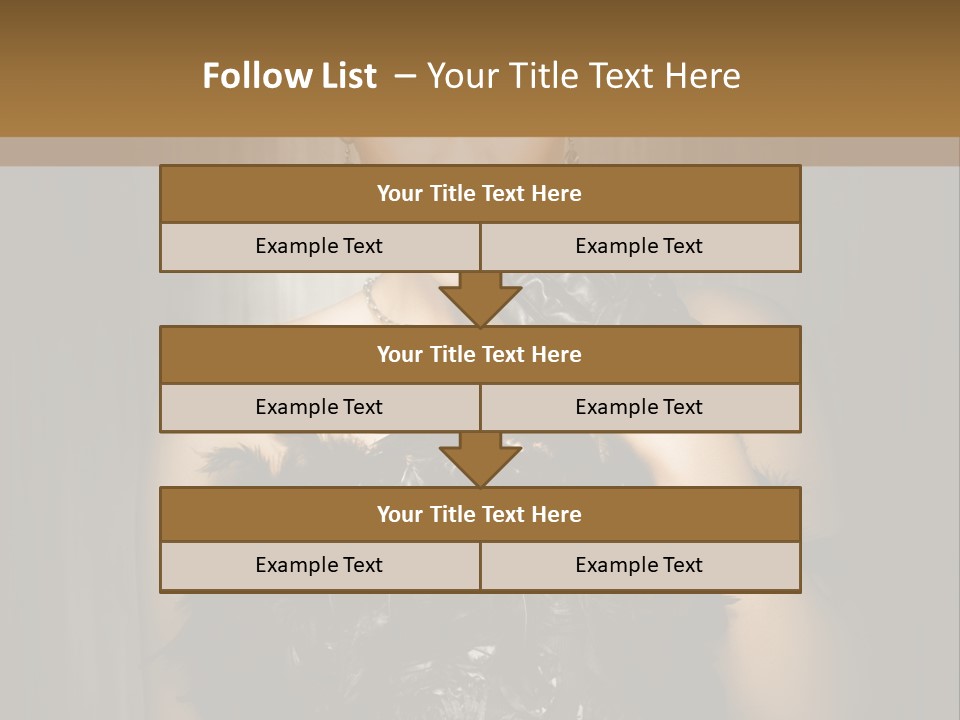 Carbaret Red Lady PowerPoint Template