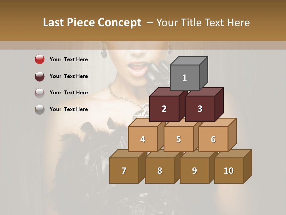 Carbaret Red Lady PowerPoint Template