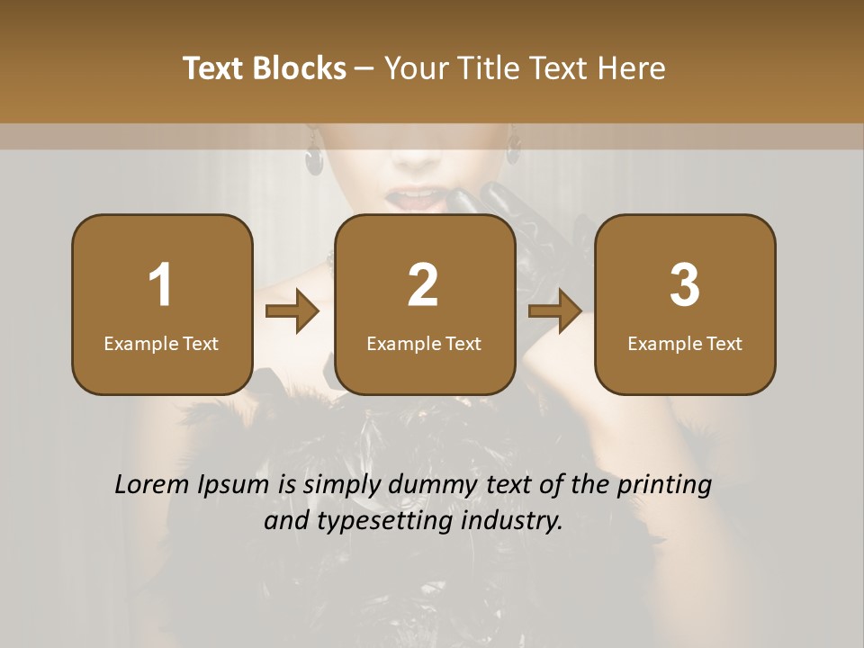 Carbaret Red Lady PowerPoint Template