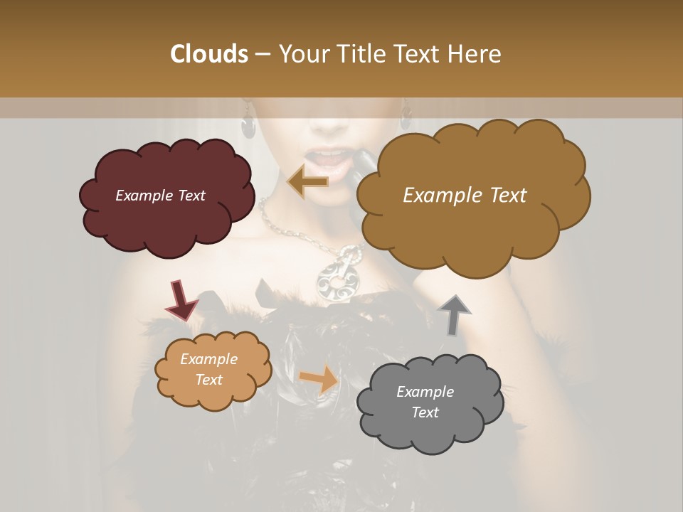 Carbaret Red Lady PowerPoint Template