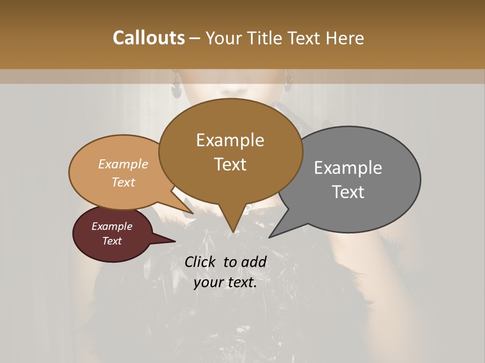 Carbaret Red Lady PowerPoint Template