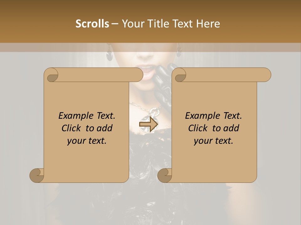 Carbaret Red Lady PowerPoint Template