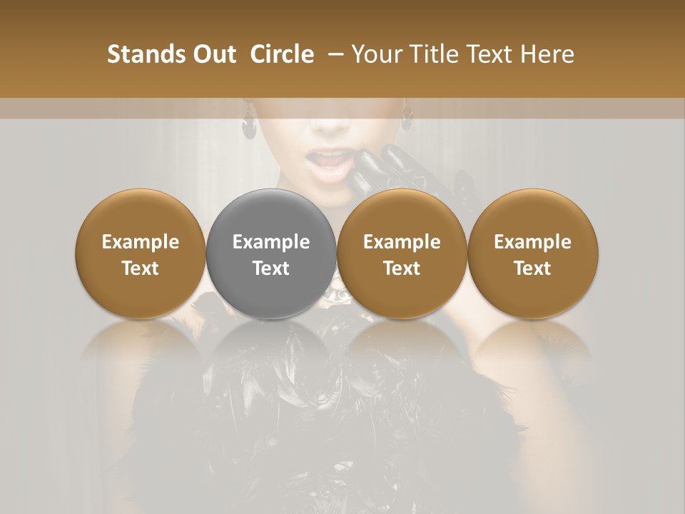 Carbaret Red Lady PowerPoint Template