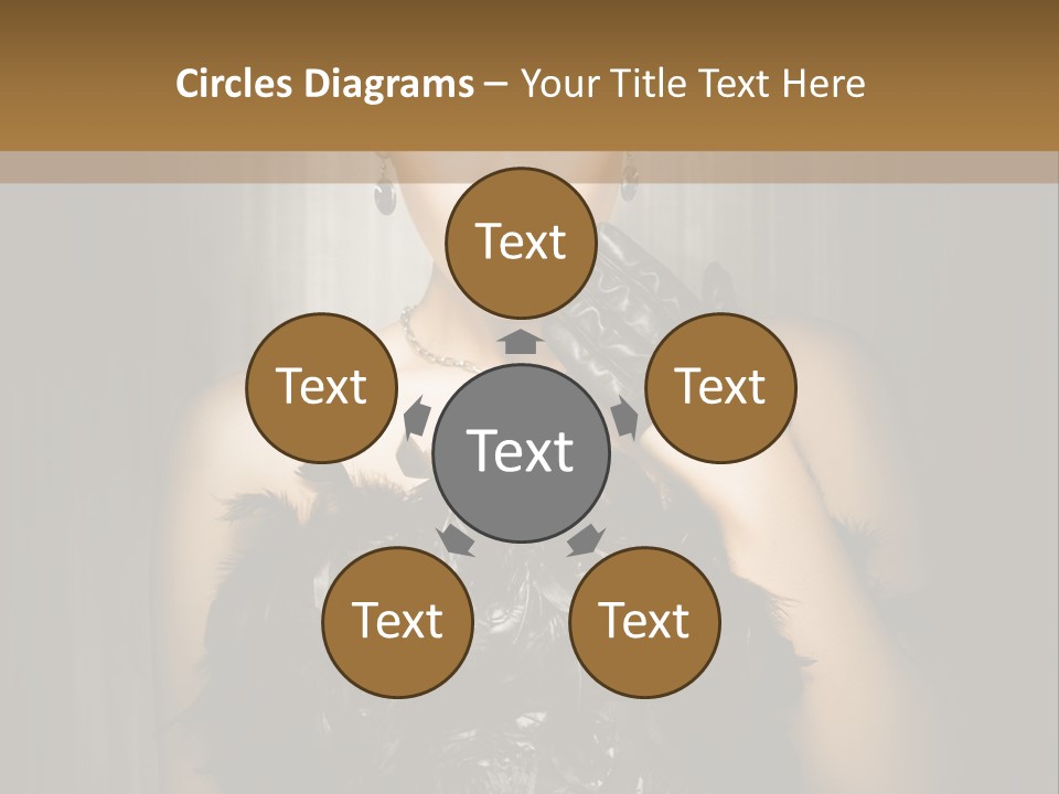 Carbaret Red Lady PowerPoint Template