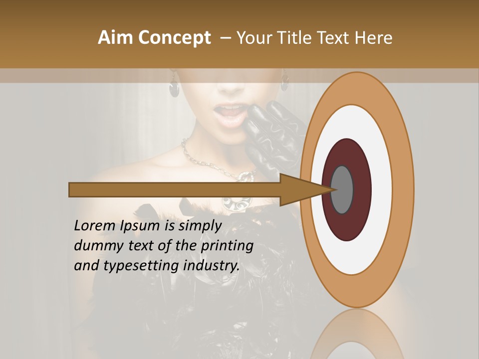 Carbaret Red Lady PowerPoint Template