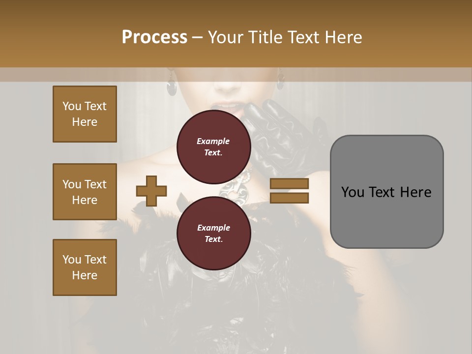 Carbaret Red Lady PowerPoint Template