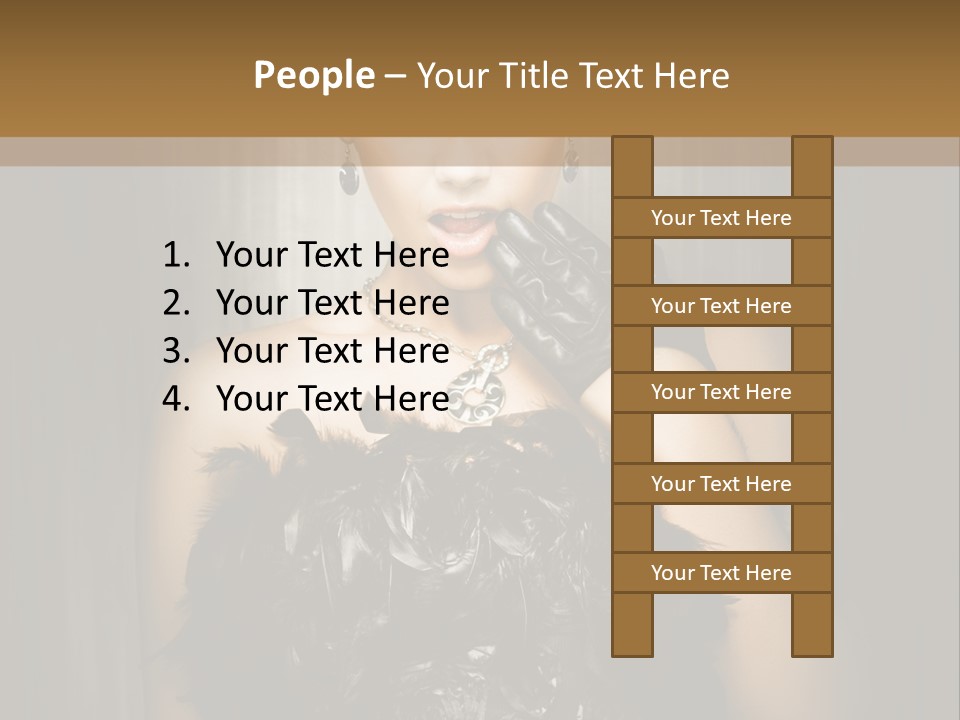 Carbaret Red Lady PowerPoint Template