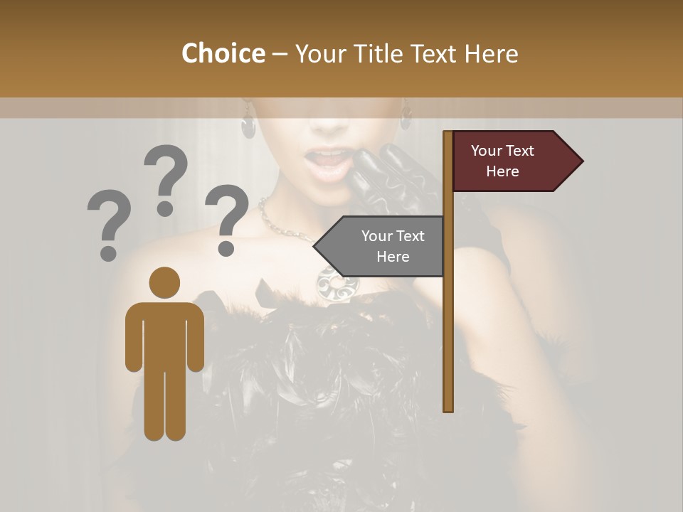 Carbaret Red Lady PowerPoint Template