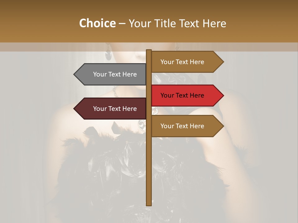 Carbaret Red Lady PowerPoint Template