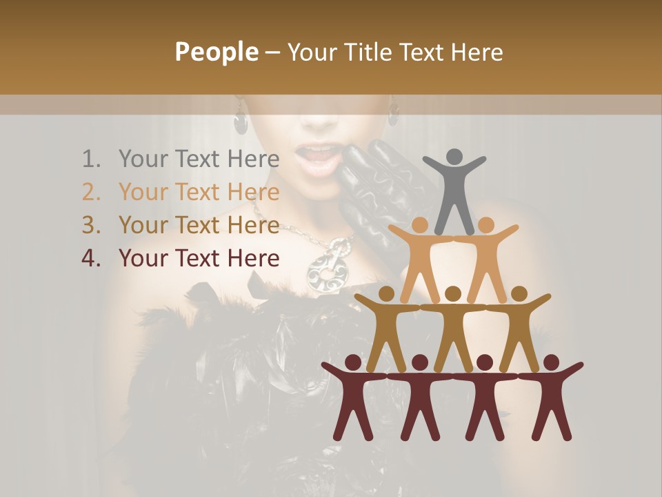 Carbaret Red Lady PowerPoint Template