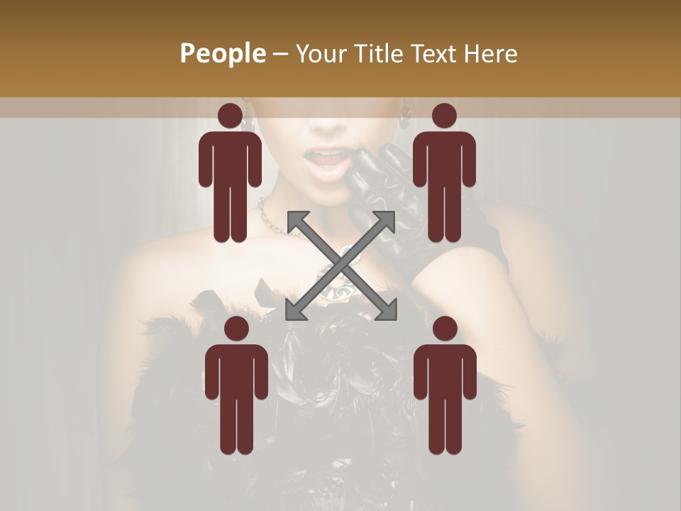 Carbaret Red Lady PowerPoint Template