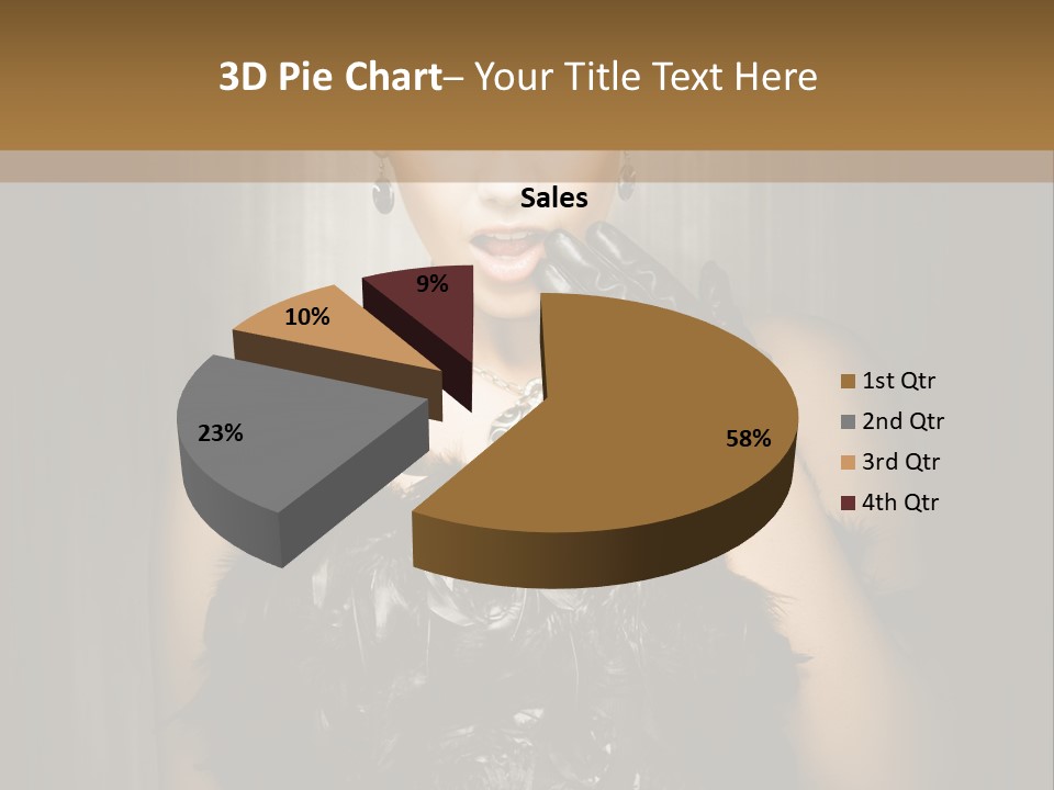 Carbaret Red Lady PowerPoint Template