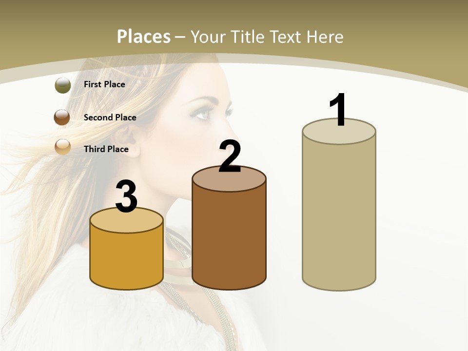 Hairstyle Contemporary Sexy PowerPoint Template