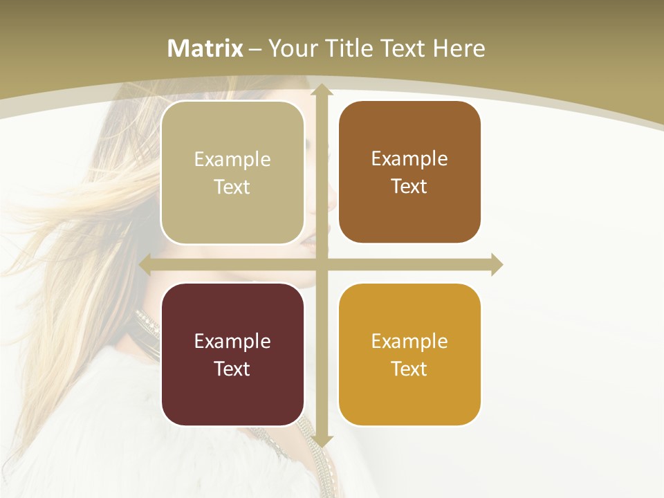 Hairstyle Contemporary Sexy PowerPoint Template