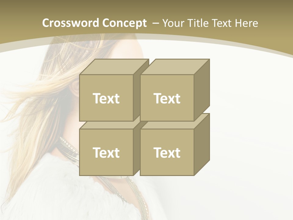 Hairstyle Contemporary Sexy PowerPoint Template
