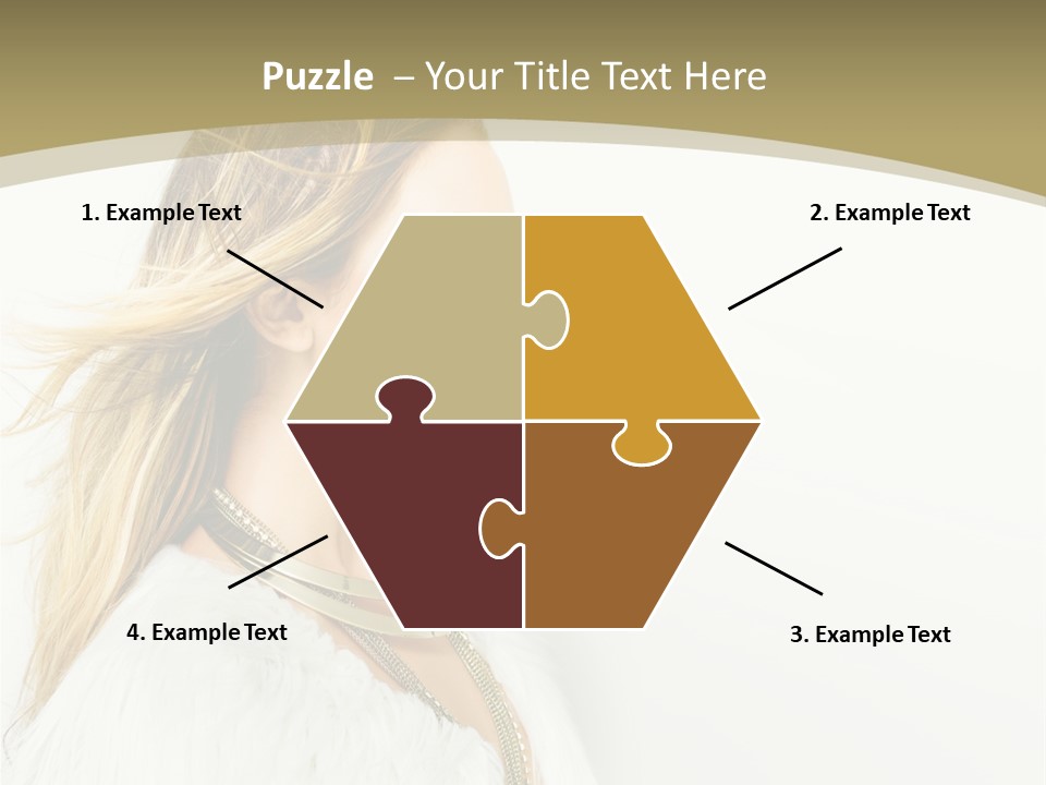 Hairstyle Contemporary Sexy PowerPoint Template