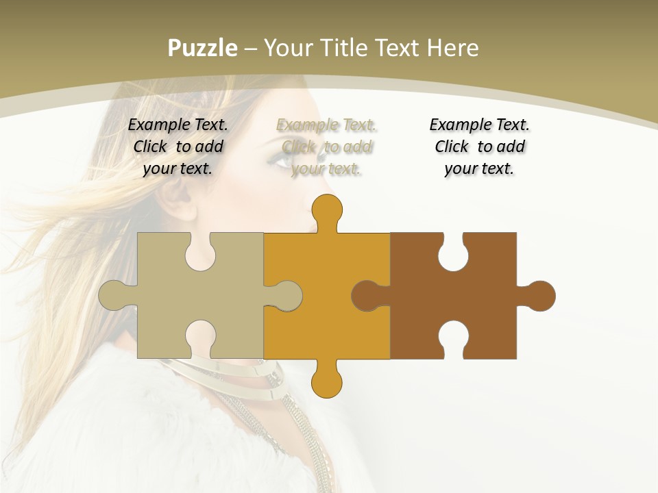 Hairstyle Contemporary Sexy PowerPoint Template