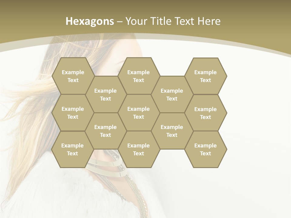 Hairstyle Contemporary Sexy PowerPoint Template